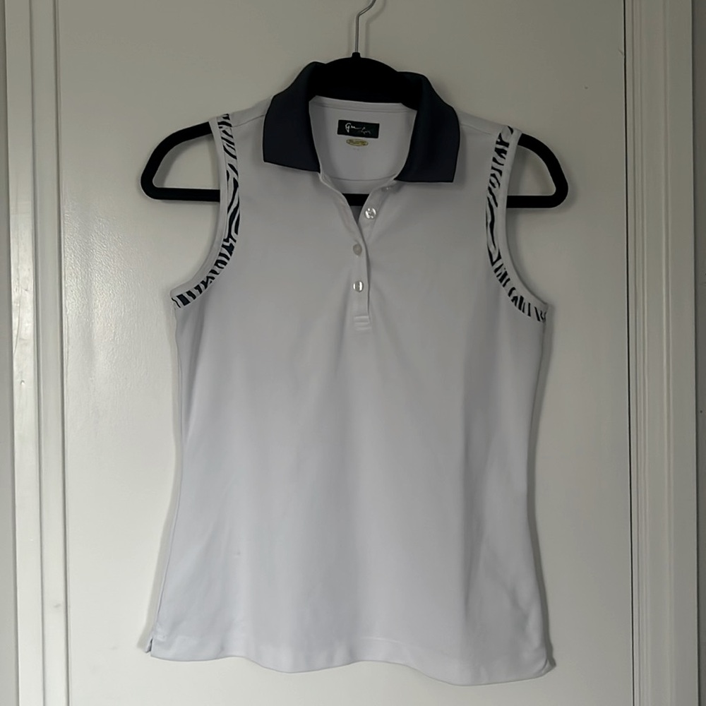 Greg Norman ladies sleeveless golf shirt, small